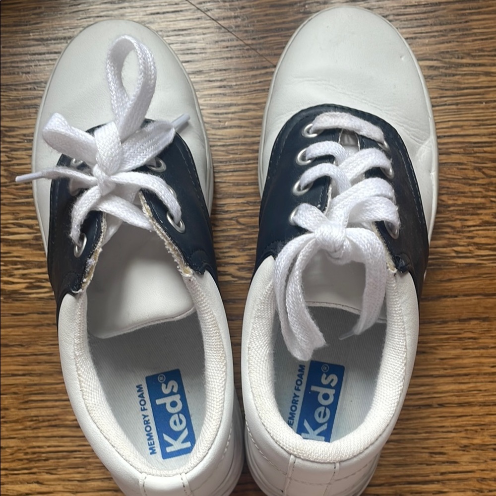 Keds Kids' White and Black Sneakers